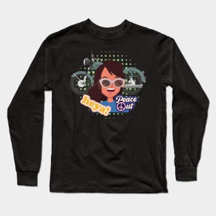 Motorcycle Girl Long Sleeve T-Shirt